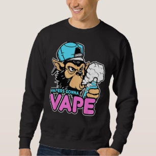 Moletom Vapers Gonna Vape Gorilla Vape Tee