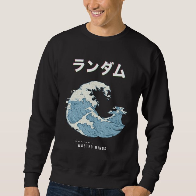 Moletom Vaporwave Aestética Glitch 80s Onda de Excelente R (Frente)