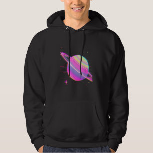Moletom Vaporwave Synthwave Glitch Saturn 80s 90s Y2K Aest