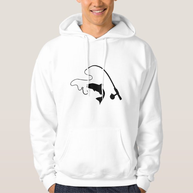 Moletom Vara de pesca e peixe, pesca (Frente)