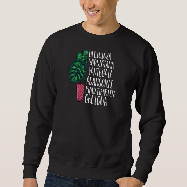 Moletom Variedades Vegetais Cute Monstera (Frente)