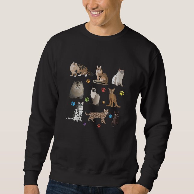 Moletom Vários Gatos Bonitos (Frente)
