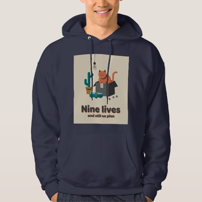 Moletom Vector Plano Caixa de Gato Laranja (Frente)