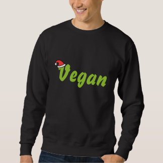 Moletom Vegan com chapéu de Natal.