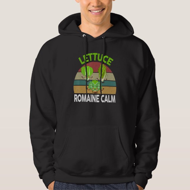 Moletom Vegan-Shirt Lettuce Romaine Calm Vegetarian Gift F (Frente)