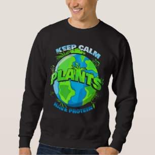 Moletom Vegan Vegetarian Vegans Mantém Plantas Calmas Pr