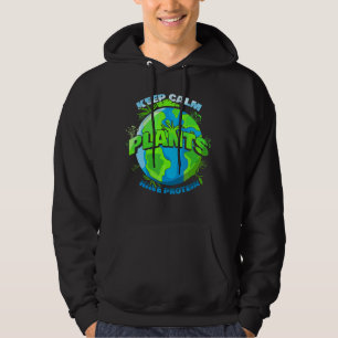 Moletom Vegan Vegetarian Vegans Mantém Plantas Calmas Pr