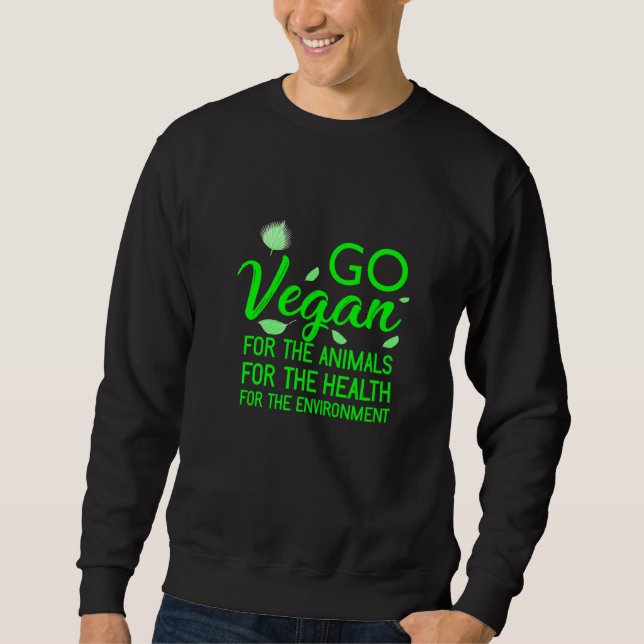 Moletom Vegan Veggie Vegetables Health Animais (Frente)