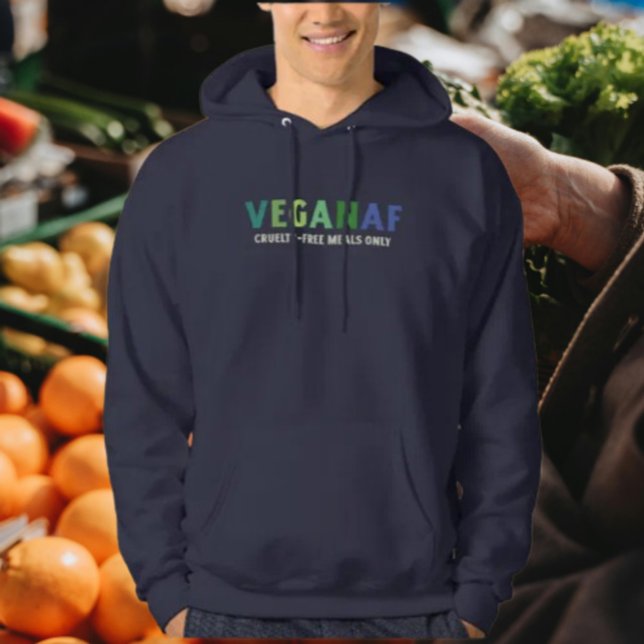 Moletom VeganAF Blusão sem Fundo – Livre de Crueldade (Criador carregado)