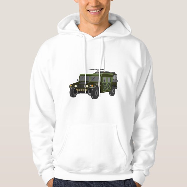 Moletom Veículo Tático Todo Terreno Humvee Militar (Frente)
