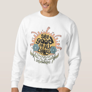 Moletom Veja Bom em todas as coisas, Hippie Graphic