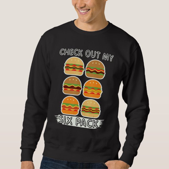 Moletom Veja Meu Burger De Seis Pacotes Yunkie (Frente)