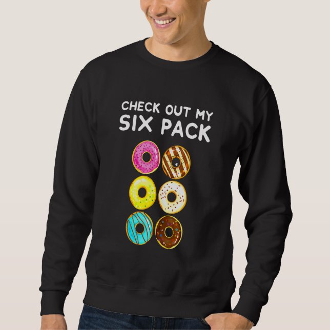 Moletom Veja Meu Gym De Rosquinha De Seis Pacotes (Frente)