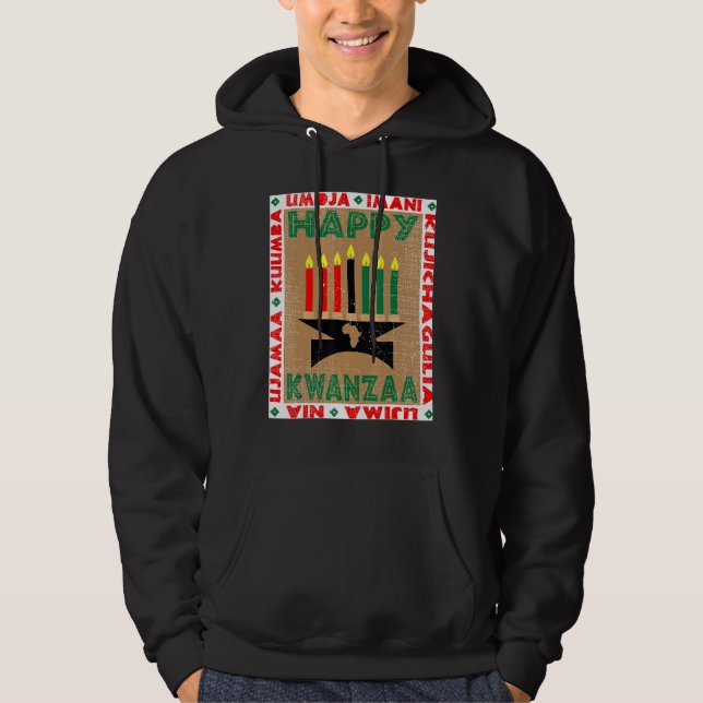 Moletom Velas 7 Princípios do Kwanzaa (Frente)