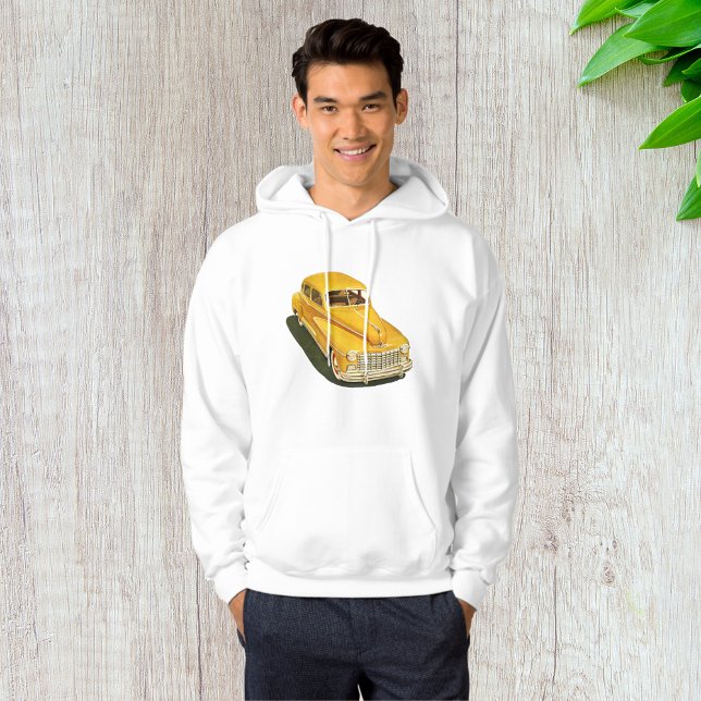 Moletom Velho Carro Amarelo Mens Hoodie (Criador carregado)