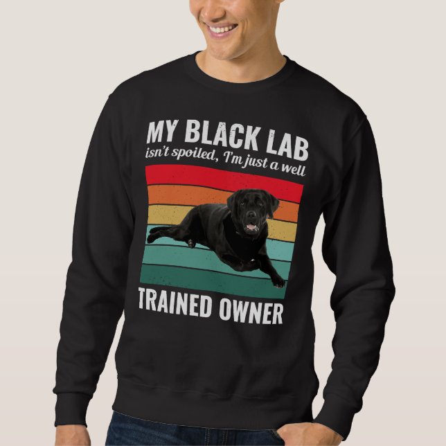 Moletom Vendedor de Cachorros Negros do Labrador - Proprie (Frente)