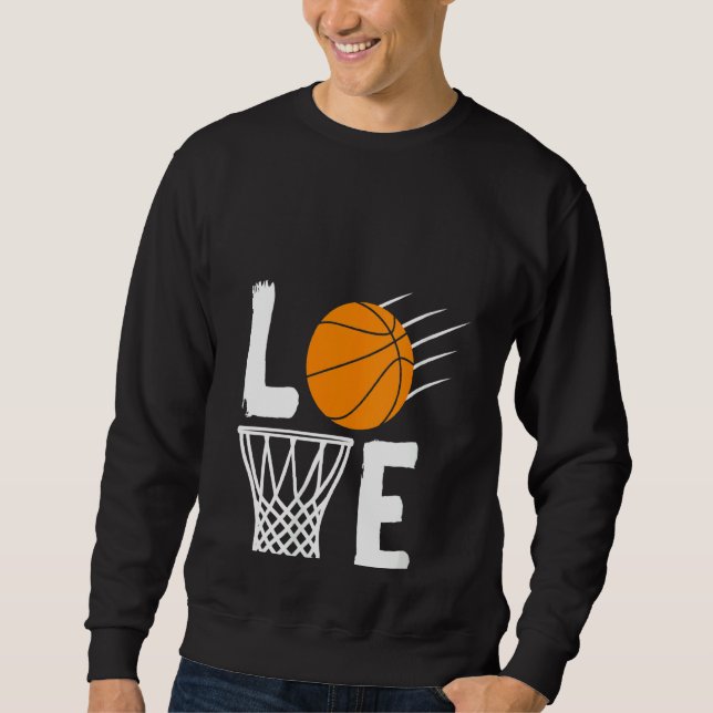 Moletom Ventilador da Equipe de Basquete de Amor (Frente)