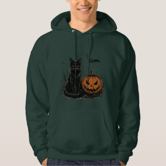 Moletom Verde com Abóbora de Halloween Vintage