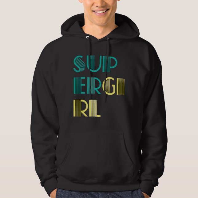 Moletom Verde e amarelo de Supergirl (Frente)
