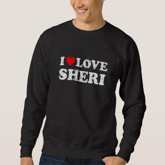 Moletom Verga Vestido Estilo Eu Amo Sheri (Frente)