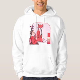 Moletom Vermelho Hanbok, Raposa & Arte de Fundação com Aca