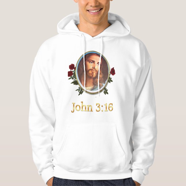 Moletom Verso Bíblia John 3:16 (Frente)