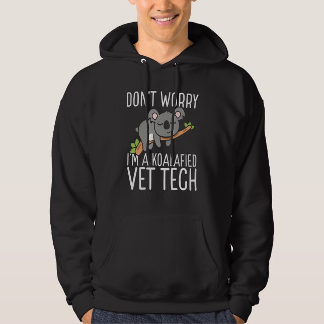 Moletom Vet Tech Appreciation Veterinary Tech Koalafied Ve (Frente)