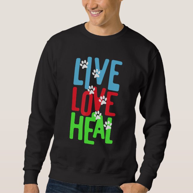 Moletom vet tech for Live Love Heal (Frente)