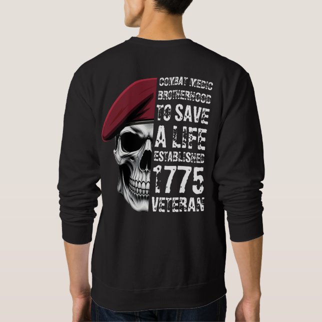 Moletom Veterano da Irmandade de Médico de Combate (Verso)