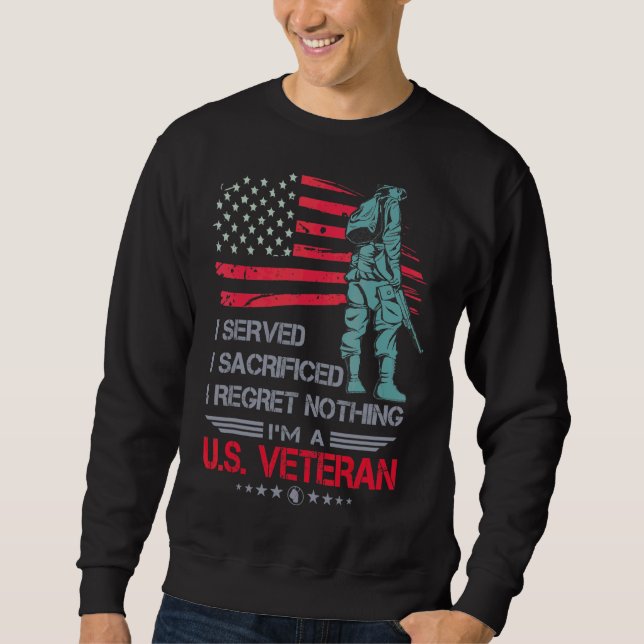 Moletom Veterano do Afeganistão U S Veteran (Frente)