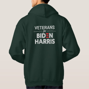 Moletom Veteranos para Biden Harris Texto Personalizado Ve