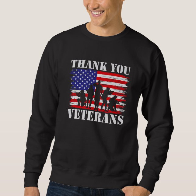 Moletom Veterans Day Thank You Veterans (Frente)