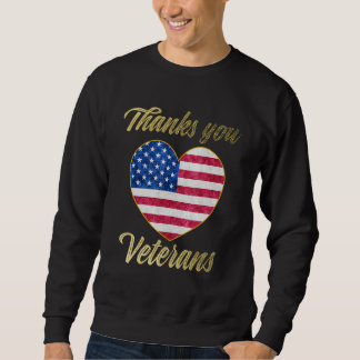 Moletom Veterans Day with American flag for Men Dad Women 