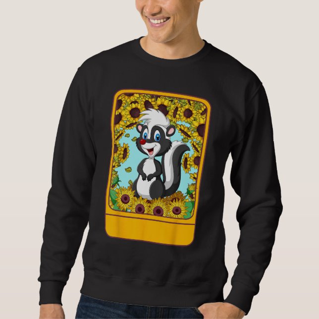 Moletom Veterinarian Sunflower Skunk Tee  For Pet  Ideas (Frente)