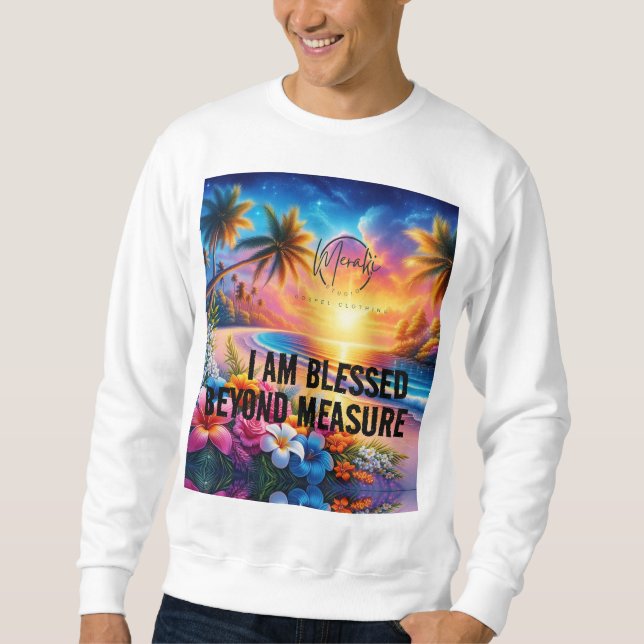 Moletom Viagem com a Grace: Eu sou abençoada Viagem mochil (Frente)