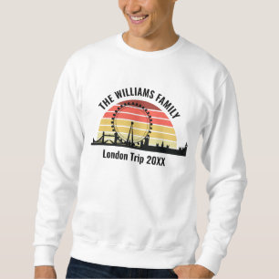 Moletom Viagem de família personalizada para o pôr do sol