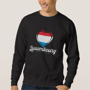 Moletom Viagem Heritage Luxembourgish Flag Heart Luxemburg