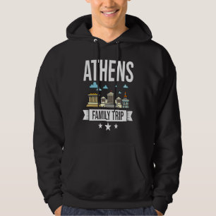 Moletom Viagem pela cidade de Atenas Grécia Mapa do horizo
