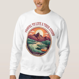 Moletom Viagem Real Story Tee - Crachá Sem Viagens Falso