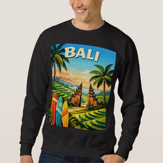 Moletom Viagem Tropical Retro Bali (Frente)
