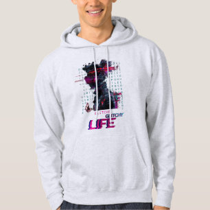 Moletom Víblias reluzentes - Hoodie de Arte Digital Futurí