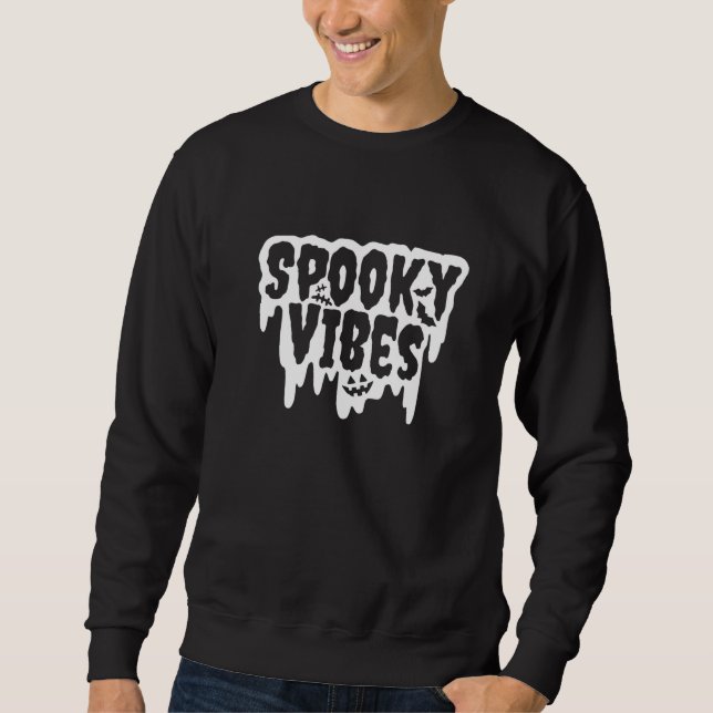Moletom Vibrações Assustadoras de Halloween (Frente)