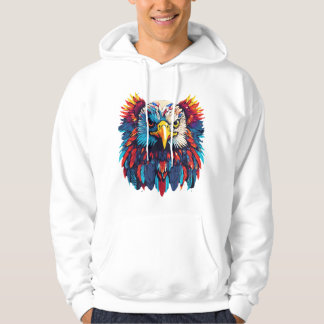 Moletom Vibrant Eagle Art Hoodie - Design da Vida Selvagem