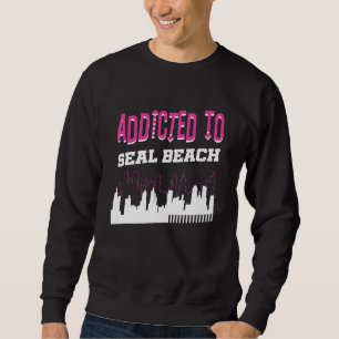 Moletom Viciado em Humor de Férias na Praia de Seal Beach