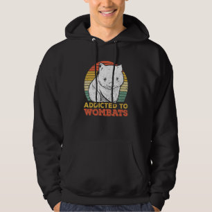 Moletom Viciado Em Wombats Para Uma Mulher