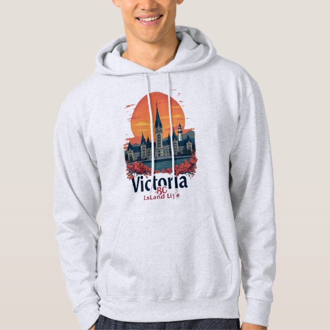 Moletom Victoria BC Island Life Vintage Sunset (Frente)