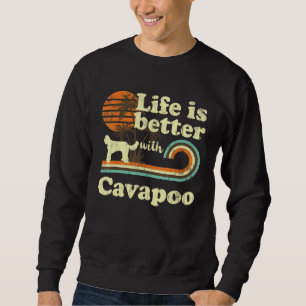 Moletom Vida Melhor Cavapoo Cachorro Cachorro Pai