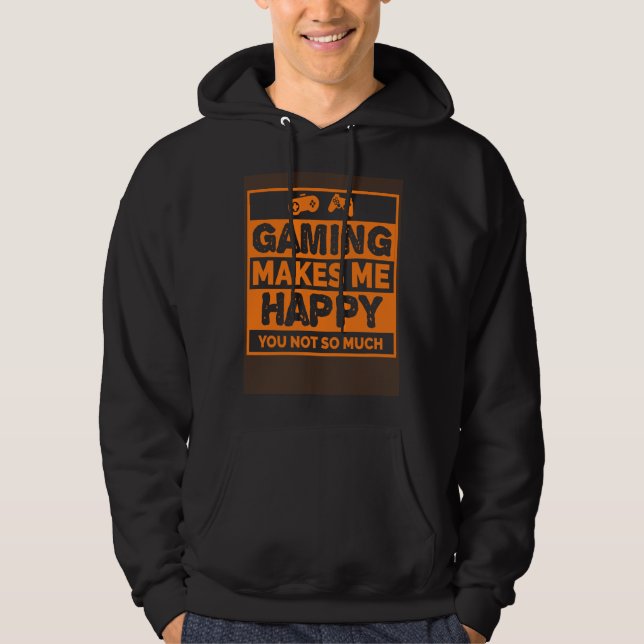 Moletom Video Gamer  Gaming Makes Me Happy (Frente)