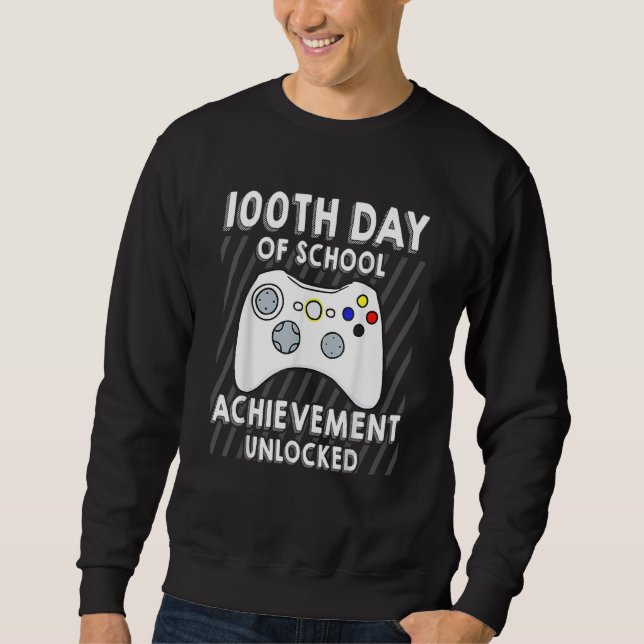 Moletom Video Gamers 100th Day Of School Boys Kids (Frente)