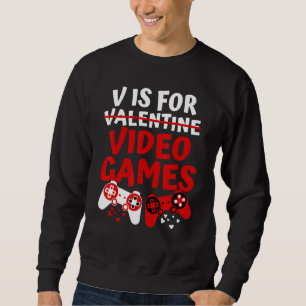 Moletom Video Games Dia dos Namorados Para Crianças Meni